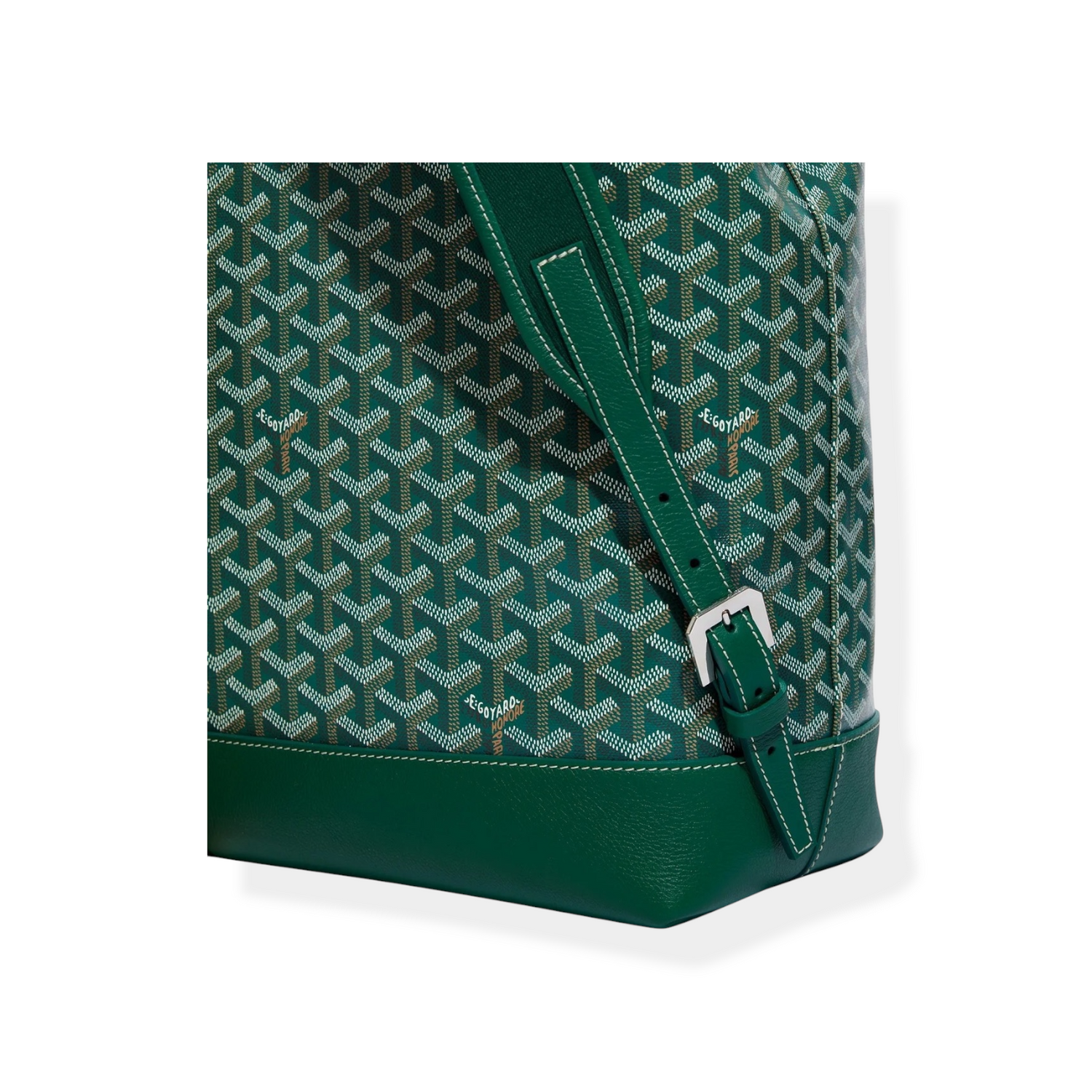 Luxury Green Woven Leather Backpack